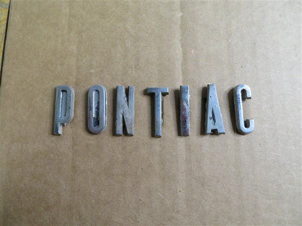 1955 Pontiac Trunk Lid Letters