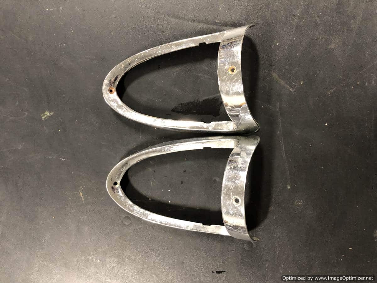 1955 Chevy Bel Air Tail Light Trim Set of Two Angry Auto Group Minot North Dakota