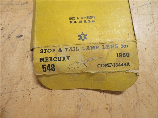 1960 Mercury NOS Tail Light Lens